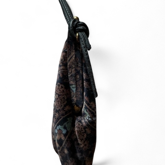 Vintage Harry Levine Velvet Paisley Kisslock Shoulder Bag Gothic Victorian Boho - Picture 3 of 8